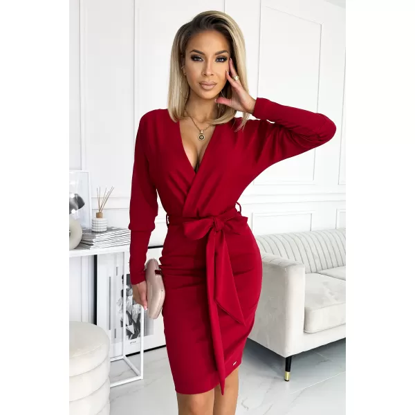  Rochie NUMOCO A401-1 BURGUNDIA 