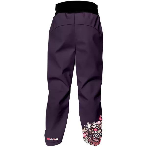  Pantaloni de softshell pentru bebeluși izolați WAMU SOVA VIOLET 