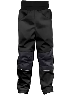 Pantaloni de softshell pentru bebeluși izolați WAMU NEGRU