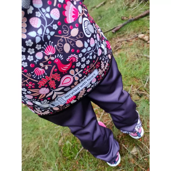  Jachetă izolată softshell pentru copii WAMU SOVA VIOLET 