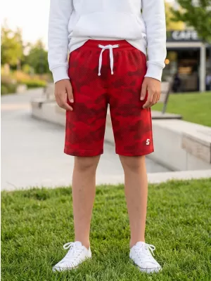 Pantaloni scurți pentru copii SAM 73 JEREM KS 503 ROŞU