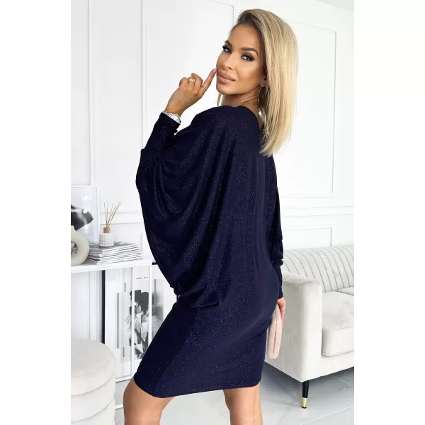  Rochie NUMOCO A402-1 ALBASTRU ÎNCHIS 
