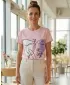 Tricou de damă SAM 73 MUSCA WT 884 ROZ DESCHIS
