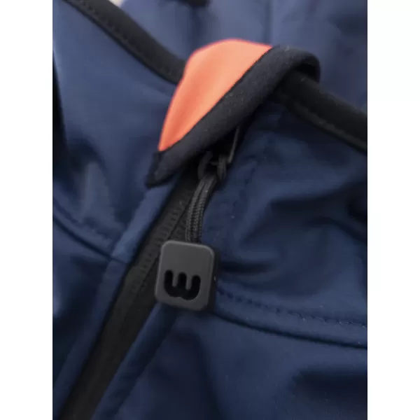  Jachetă izolată softshell pentru copii WAMU LIŠKY ALBASTRU ÎNCHIS 