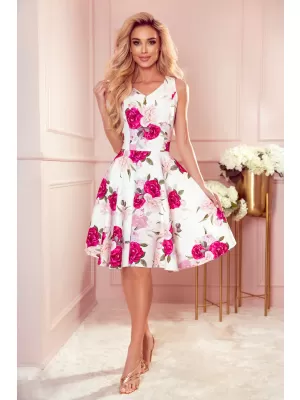 Rochie NUMOCO A114-16 TRANDAFIR CREMOS