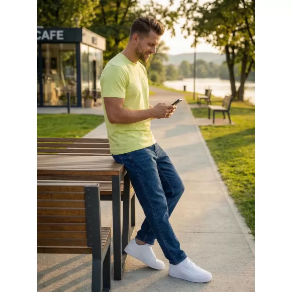  Tricou pentru bărbați SAM 73 FENAKLID MT 820 GALBEN DESCHIS 