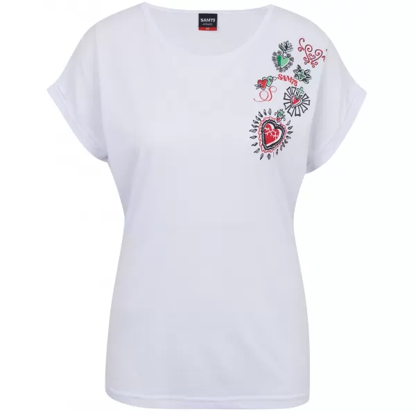  Tricou de damă SAM 73 BOOTES WT 887 ALB 
