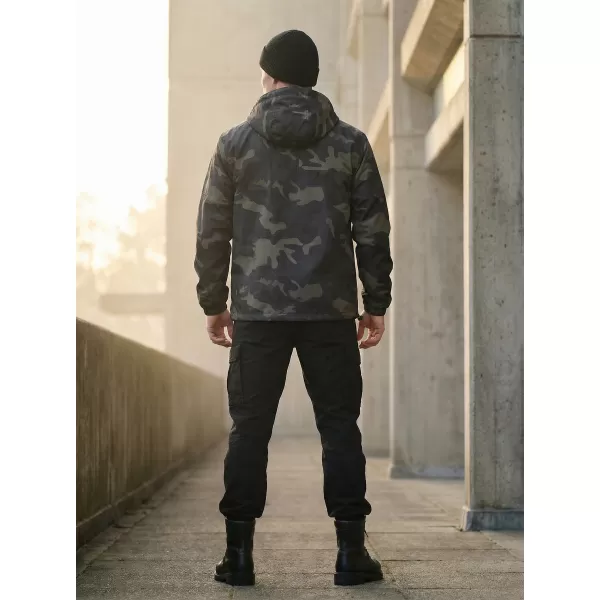  Sacou BRANDIT PŘES HLAVU BD3162 CAMUFLAJ ÎNTUNECAT 
