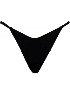 Costum de baie PUMA SWIM WOMEN RIBBED TANGA 1P 938068-01 NEGRU