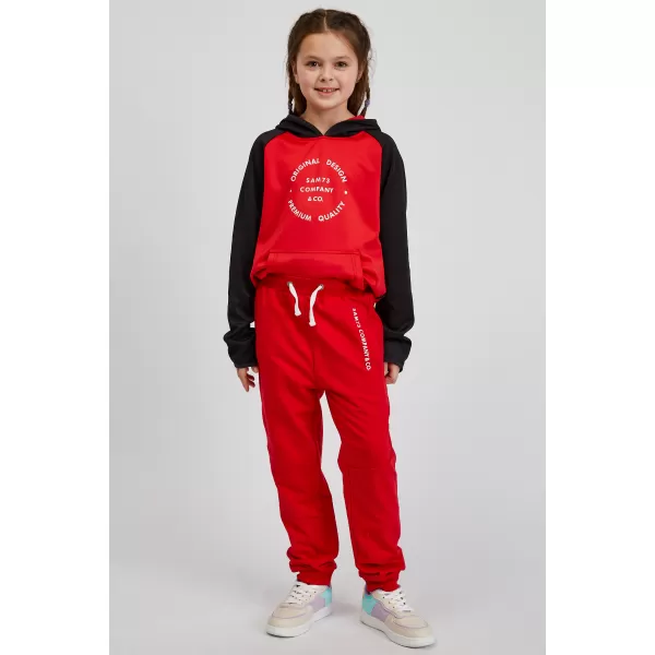  Pantaloni de trening pentru copii SAM 73 KANZ KK 518 ROŞU 