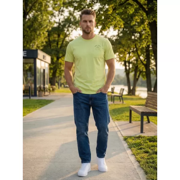  Tricou pentru bărbați SAM 73 FENAKLID MT 820 GALBEN DESCHIS 