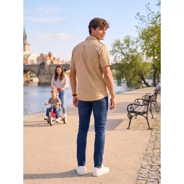  Cămaşă BRANDIT VINTAGE KRÁTKÝ RUKÁV BD4024 SANDY 