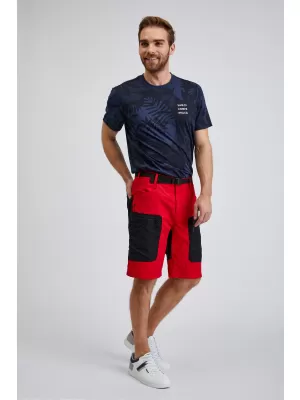 Pantaloni scurți pentru bărbați SAM 73 ANDALUSIT MS 801 ROŞU