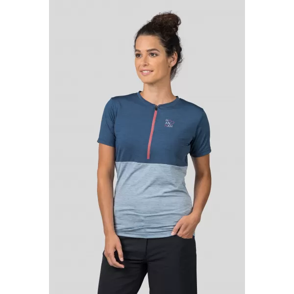  Tricou de damă HANNAH BERRY INDIA INK MEL/PEARL BLUE MEL 