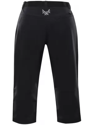 Pantaloni 3/4 pentru femei ALPINE PRO WEDERA LPAA637 NEGRU