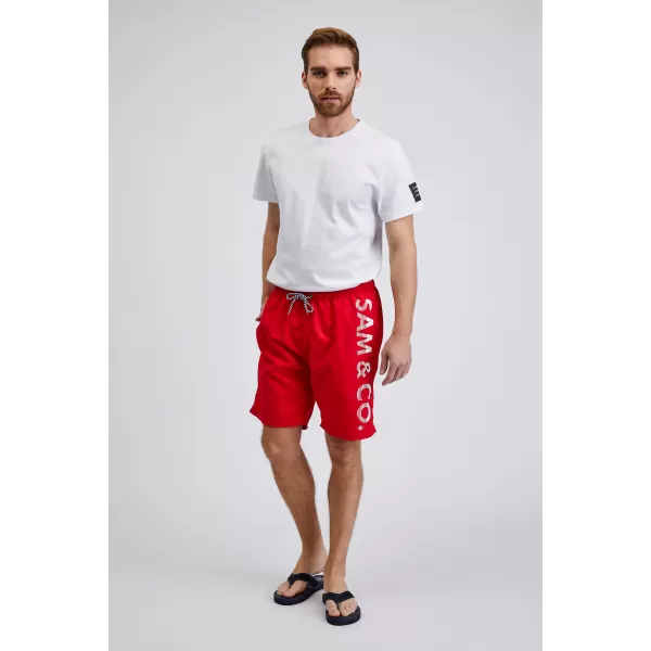  Pantaloni scurți pentru bărbați SAM 73 PEGASUS MS 809 ROŞU 
