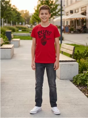 Tricou pentru copii SAM 73 SCUTUM KT 514 ROŞU