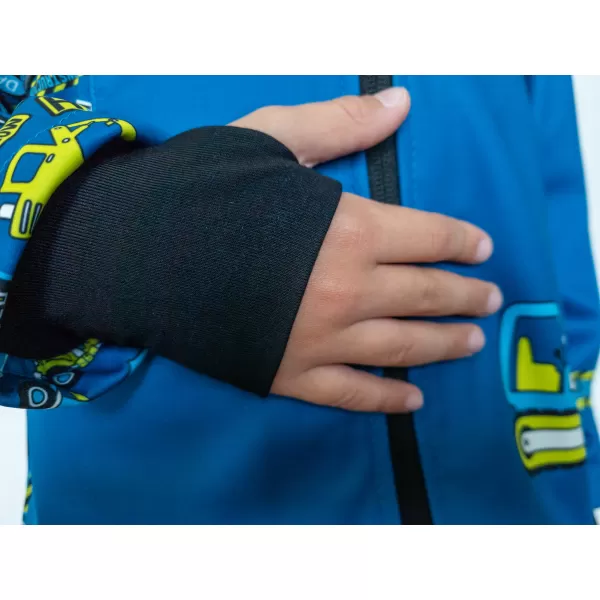  Sacou softshell pentru bebeluși izolat WAMU BAGR ALBASTRU 