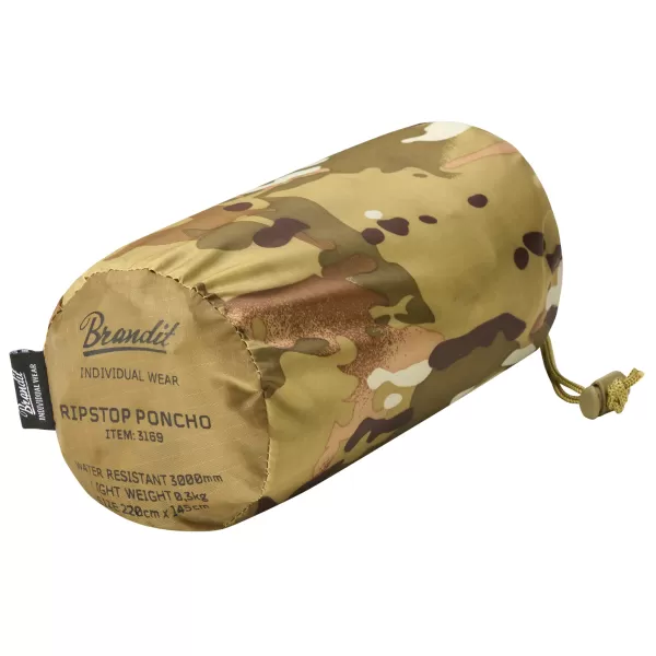  Pancota de ploaie Poncho BRANDIT RIPSTOP BD3169 CAMUFLAJ TACTIC 