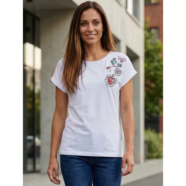 Tricou de damă SAM 73 BOOTES WT 887 ALB 