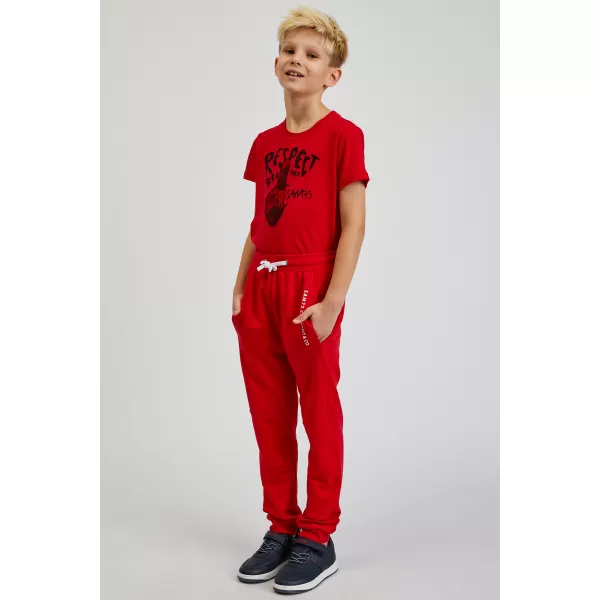  Pantaloni de trening pentru copii SAM 73 KANZ KK 518 ROŞU 