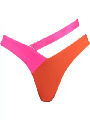 Costum de baie PUMA SWIM WOMEN COLOURBLOCK V-SHAPE BRIEF 1P 938071-01 MARO