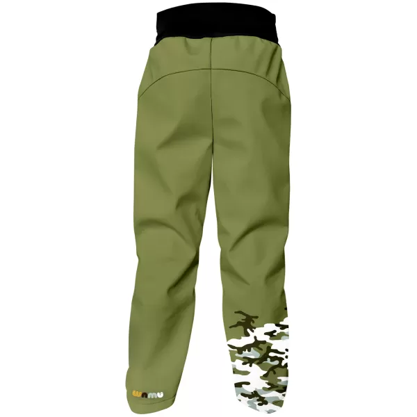  Pantaloni de softshell pentru bebeluși izolați WAMU MASKÁČ KAKI 