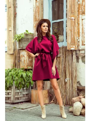 Rochie NUMOCO SOFIA A287-18 BURGUNDIA