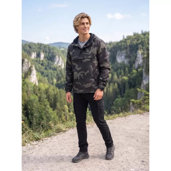  Sacou BRANDIT PŘES HLAVU BD3162 CAMUFLAJ ÎNTUNECAT 