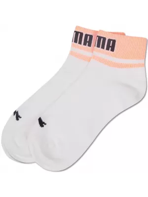 Șosete PUMA UNISEX NEW HERITAGE QUARTER 2P 938021-01 ALB