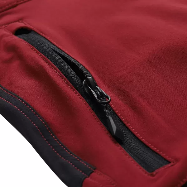  Pantaloni ALPINE PRO SPAN MPAA631 ROŞU 
