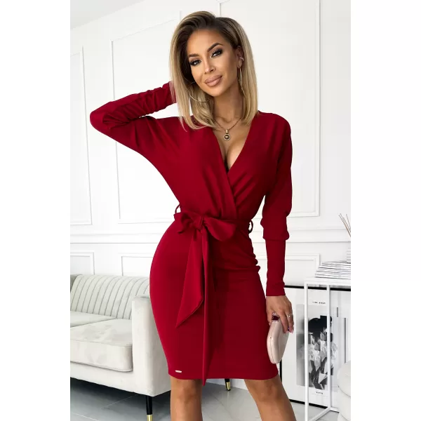  Rochie NUMOCO A401-1 BURGUNDIA 