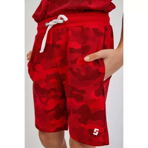  Pantaloni scurți pentru copii SAM 73 JEREM KS 503 ROŞU 