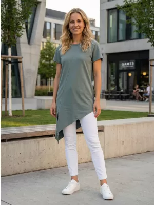 Tricou de damă SAM 73 LACERTA WT 889 GRI VERZUI