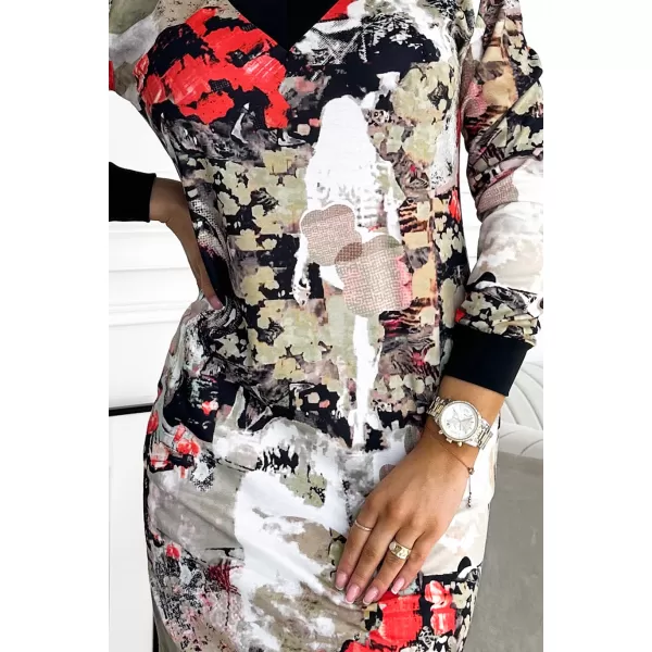  Rochie NUMOCO A407-1 MODEL NEGRU 