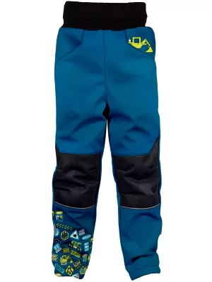 Pantaloni de softshell pentru bebeluși izolați WAMU BAGR ALBASTRU