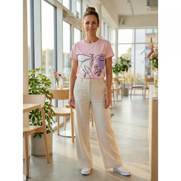  Tricou de damă SAM 73 MUSCA WT 884 ROZ DESCHIS 