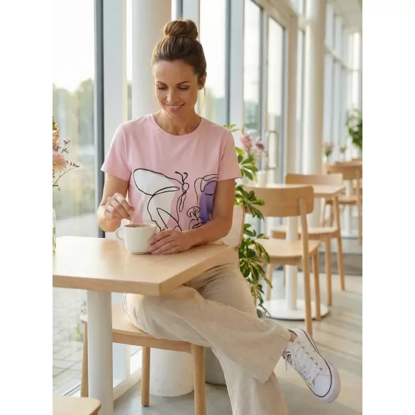  Tricou de damă SAM 73 MUSCA WT 884 ROZ DESCHIS 