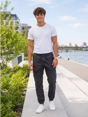 Pantaloni BRANDIT RAY VINTAGE NEGRU