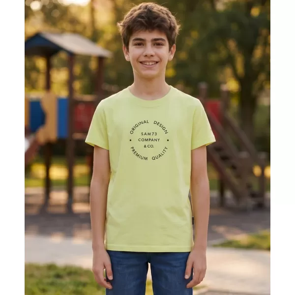  Tricou pentru copii SAM 73 PYROP KT 516 GALBEN DESCHIS 