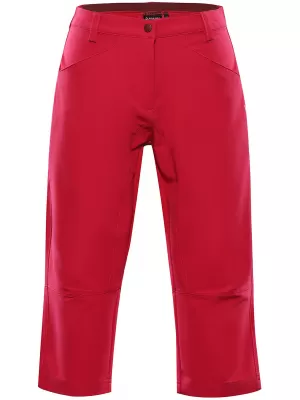 Pantaloni 3/4 pentru femei ALPINE PRO WEDERA LPAA637 ROZ