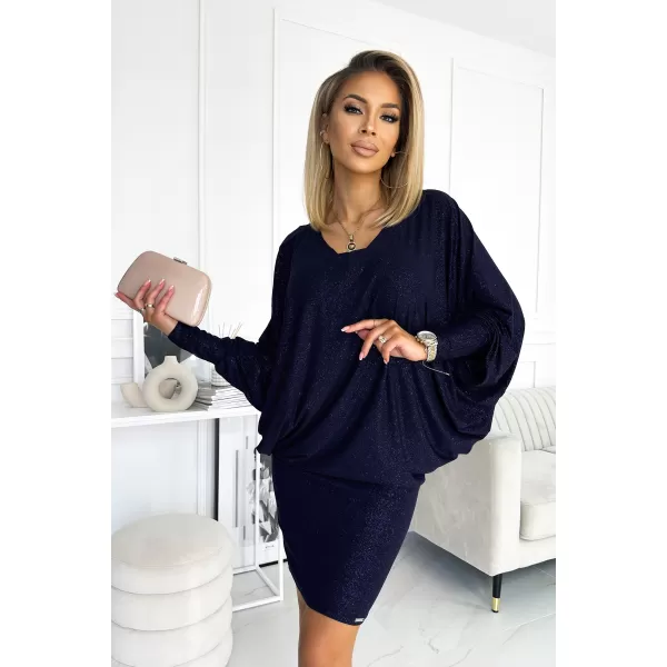  Rochie NUMOCO A402-1 ALBASTRU ÎNCHIS 