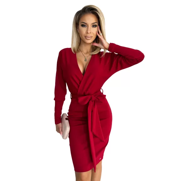  Rochie NUMOCO A401-1 BURGUNDIA 