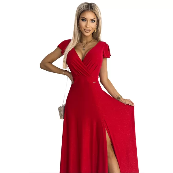  Rochie NUMOCO CRYSTAL A411-2 ROŞU 