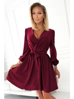 Rochie NUMOCO BINDY A339-3 BURGUNDIA
