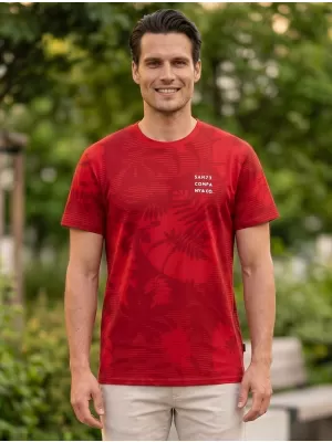 Tricou pentru bărbați SAM 73 SCULPTOR MT 823 ROŞU