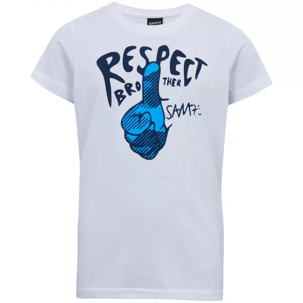  Tricou pentru copii SAM 73 SCUTUM KT 514 ALB 