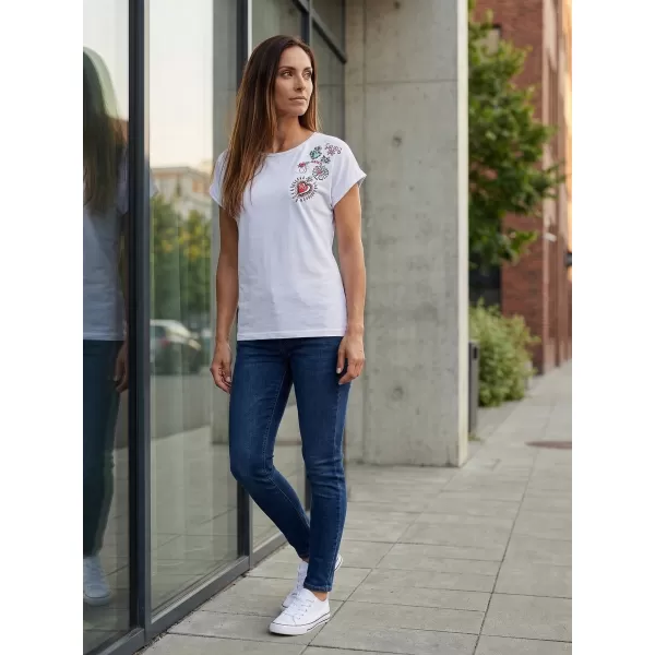  Tricou de damă SAM 73 BOOTES WT 887 ALB 