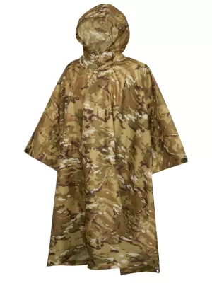 Pancota de ploaie Poncho BRANDIT RIPSTOP BD3169 CAMUFLAJ TACTIC