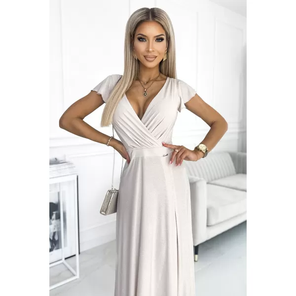 Rochie NUMOCO CRYSTAL A411-4 ALB 